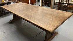 Long Original French Light Oak Farmhouse Table | Antique & Vintage | Moonee Ponds Antiques | Australia Wide Delivery