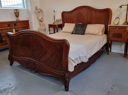 Beautiful French Walnut Louis XV Style Bed | Antique & Vintage | Moonee Ponds Antiques | Australia Wide Delivery