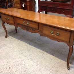 French Cherrywood Console Table