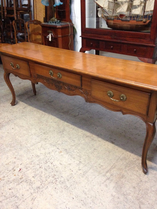 French Cherrywood Console Table