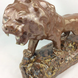 Hand Made Glazed Stoneware Lion