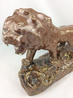 Hand Made Glazed Stoneware Lion | Antique & Vintage | Moonee Ponds Antiques | Australia Wide Delivery