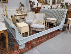 French Chalk Painted Louis XV Style King Size Bed | Antique & Vintage | Moonee Ponds Antiques | Australia Wide Delivery