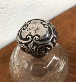 Edwardian Crystal & Silver Top Scent Bottle | Antique & Vintage | Moonee Ponds Antiques | Australia Wide Delivery