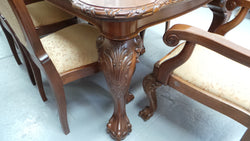 English Solid Mahogany Chippendale Dining Setting | Antique & Vintage | Moonee Ponds Antiques | Australia Wide Delivery