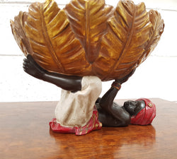 Vintage Hand Painted Blackamoor Comport | Antique & Vintage | Moonee Ponds Antiques | Australia Wide Delivery