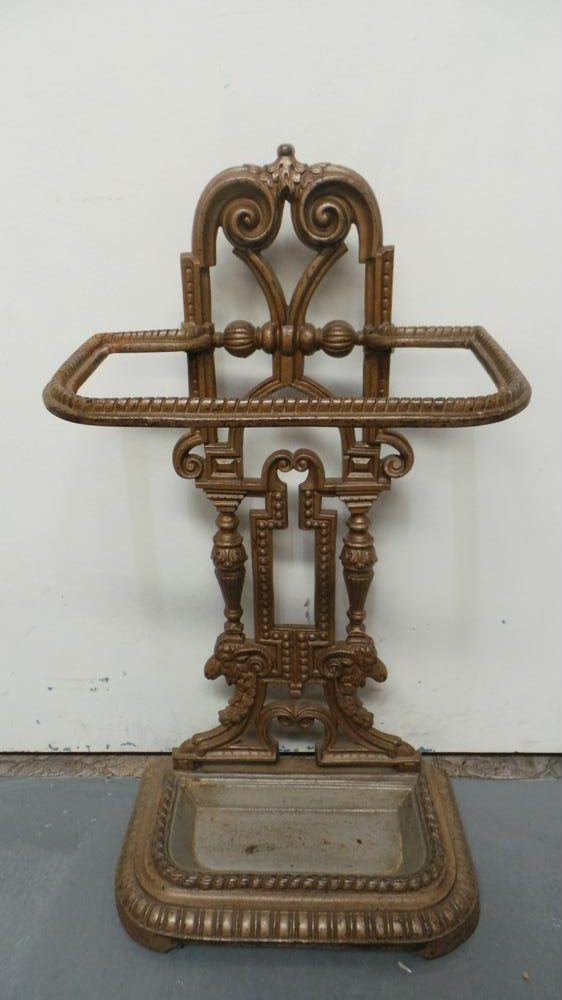 French Cast Iron Umbrella Stand