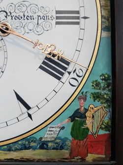 Late Georgian Flame Mahogany Case Moon Phase Dial Grandfather Clock | Antique & Vintage | Moonee Ponds Antiques | Australia Wide Delivery