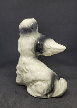 Charming Vintage Black and Cream Ceramic Dog Ornament | Antique & Vintage | Moonee Ponds Antiques | Australia Wide Delivery