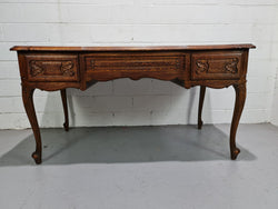 Attractive Large Louis XV Style Oak Faux Partners Desk | Antique & Vintage | Moonee Ponds Antiques | Australia Wide Delivery