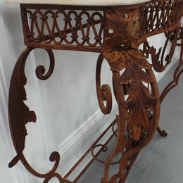 Stunning French Style Wrought Iron Console