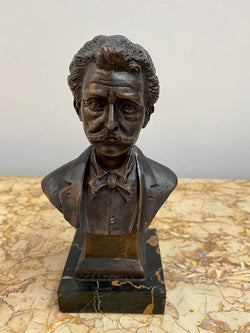 Late Victorian Bronze Bust of Johan Strauss | Antique & Vintage | Moonee Ponds Antiques | Australia Wide Delivery