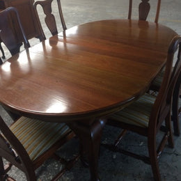 Clearance Australian Blackwood Dining Suite