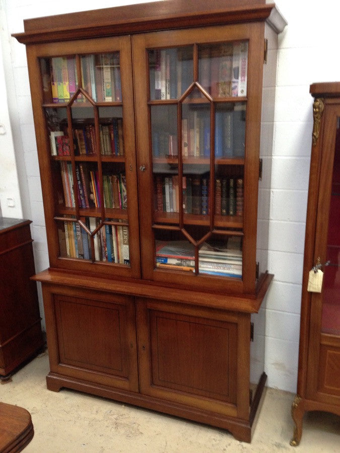 Pair French Mahogany bookcases