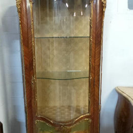 Vernis Martin Panelled Louis XV Style French Vitrine