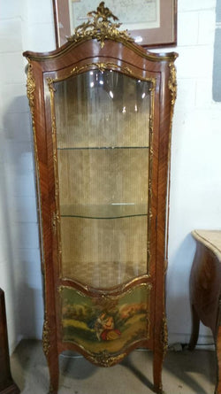 Vernis Martin Panelled Louis XV Style French Vitrine | Antique & Vintage | Moonee Ponds Antiques | Australia Wide Delivery