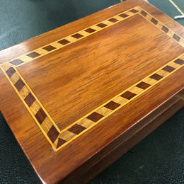 Inlaid Wooden Trinket Box