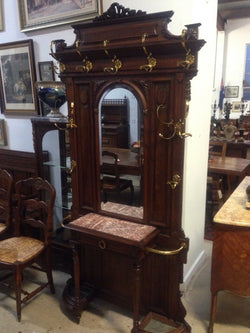 French Walnut Hall Stand-1 | Antique & Vintage | Moonee Ponds Antiques | Australia Wide Delivery