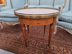 Louis XVI Style Mahogany Marble Top Bouillotte Table | Antique & Vintage | Moonee Ponds Antiques | Australia Wide Delivery