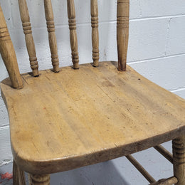 Gorgeous Antique Australian kangaroo scene chair. In original condition. Circa 1900