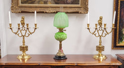Pair of Large Antique French Brass Candelabras with Lions | Antique & Vintage | Moonee Ponds Antiques | Australia Wide Delivery