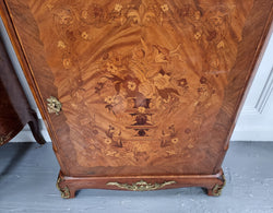Elegant French Transitional Style Walnut & Kingwood Salon Cabinet with Marquetry Inlay | Antique & Vintage | Moonee Ponds Antiques | Australia Wide Delivery