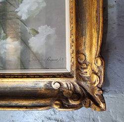 Stunning French Framed Pastel Painting of Irises | Antique & Vintage | Moonee Ponds Antiques | Australia Wide Delivery