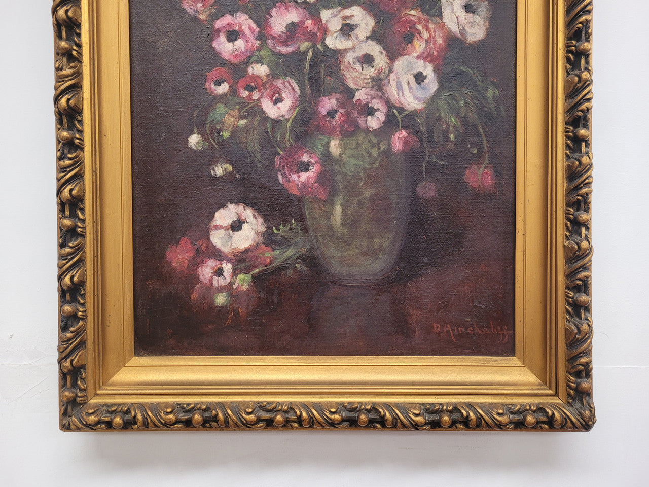 Antique French Floral Oil on Canvas in Gilt Frame | Antique & Vintage | Moonee Ponds Antiques | Australia Wide Delivery