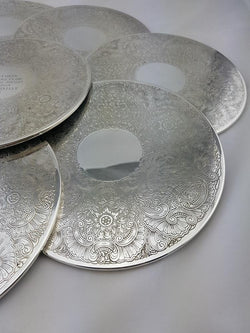 Set of Eight Hecworth Plate Coasters | Antique & Vintage | Moonee Ponds Antiques | Australia Wide Delivery