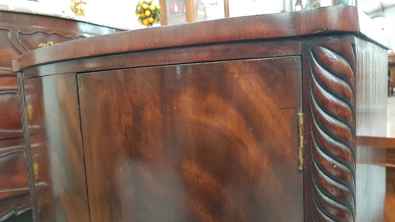 Antique Flame Mahogany Claw Foot Shoe Cupboard | Antique & Vintage | Moonee Ponds Antiques | Australia Wide Delivery