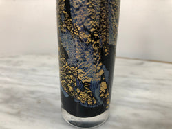 Nick Wirdnam Long Black & Gold Art Glass Scent Bottle | Antique & Vintage | Moonee Ponds Antiques | Australia Wide Delivery