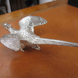 Silver Plated Pheasant Figure