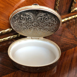 Vintage Engraved Pill Box