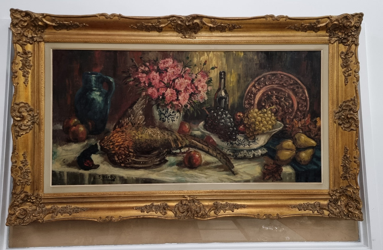 Amazing Signed Oil on Canvas "Still Life" in Gilt Frame | Antique & Vintage | Moonee Ponds Antiques | Australia Wide Delivery