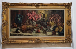 Amazing Signed Oil on Canvas "Still Life" in Gilt Frame | Antique & Vintage | Moonee Ponds Antiques | Australia Wide Delivery