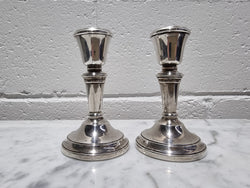 Pair of Birmingham Sterling Silver Candlesticks | Antique & Vintage | Moonee Ponds Antiques | Australia Wide Delivery