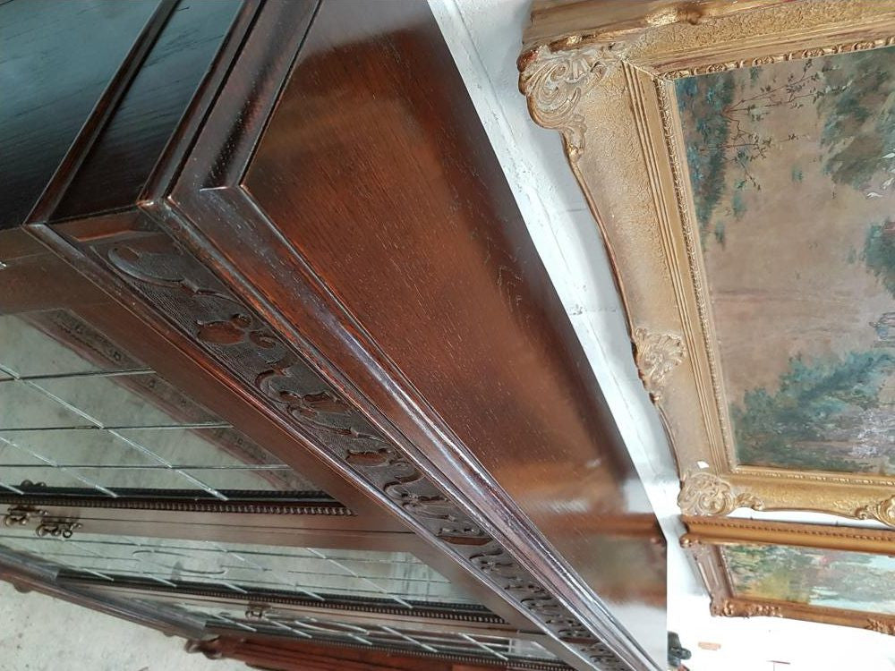 Australian Tudor Led Light Bookcase | Antique & Vintage | Moonee Ponds Antiques | Australia Wide Delivery