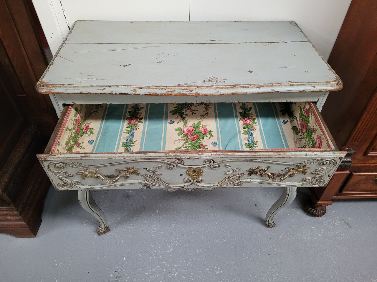 Antique Oak French Provincial Two Drawer Painted Commode | Antique & Vintage | Moonee Ponds Antiques | Australia Wide Delivery