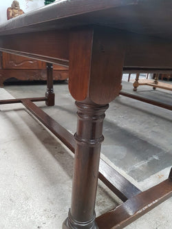 Late 20th Century French Oak Refectory Dining Table | Antique & Vintage | Moonee Ponds Antiques | Australia Wide Delivery