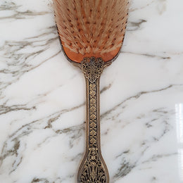 Vintage Embroidered Hair Brush