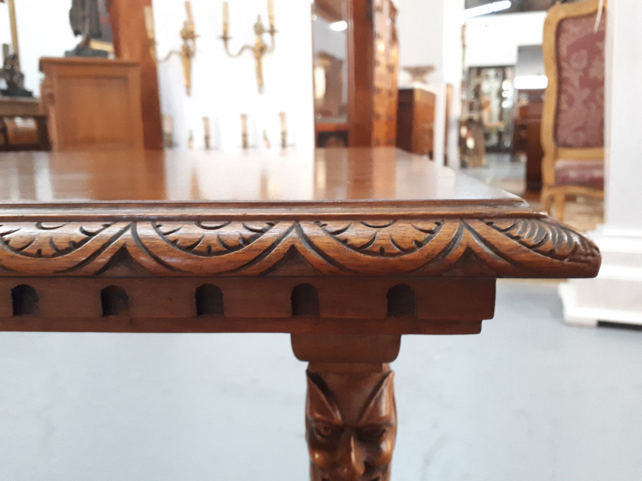 Gothic Style Walnut Coffee Table | Antique & Vintage | Moonee Ponds Antiques | Australia Wide Delivery