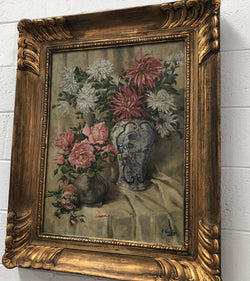 French Style Floral painting | Antique & Vintage | Moonee Ponds Antiques | Australia Wide Delivery