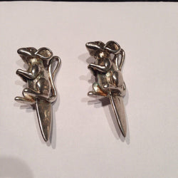 Pair of Sterling Silver Cheese Markers | Antique & Vintage | Moonee Ponds Antiques | Australia Wide Delivery