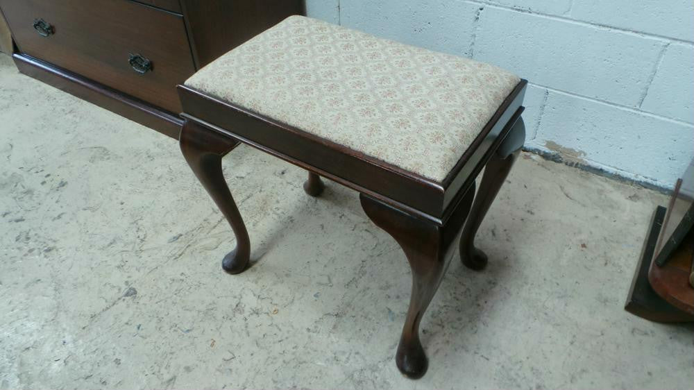 Antique Queen Anne English Footstool