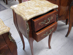 Pair of French Marquetry Inlaid Bedsides | Antique & Vintage | Moonee Ponds Antiques | Australia Wide Delivery