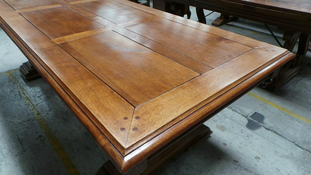 A Decorative Solid French Oak Farmhouse Table | Antique & Vintage | Moonee Ponds Antiques | Australia Wide Delivery