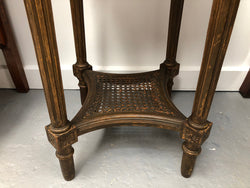 French Round Two Tier Marble Top Gilt Wood Side Table | Antique & Vintage | Moonee Ponds Antiques | Australia Wide Delivery