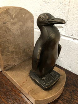Amazing Pair Of French Art Deco Bronze Penguin Bookends | Antique & Vintage | Moonee Ponds Antiques | Australia Wide Delivery