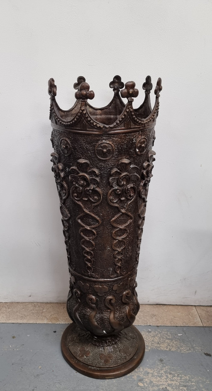19th Century French Bronze Umbrella Stick Stand