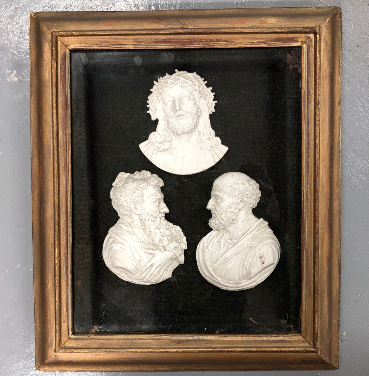 Very Interesting Framed Plaster Cameos | Antique & Vintage | Moonee Ponds Antiques | Australia Wide Delivery